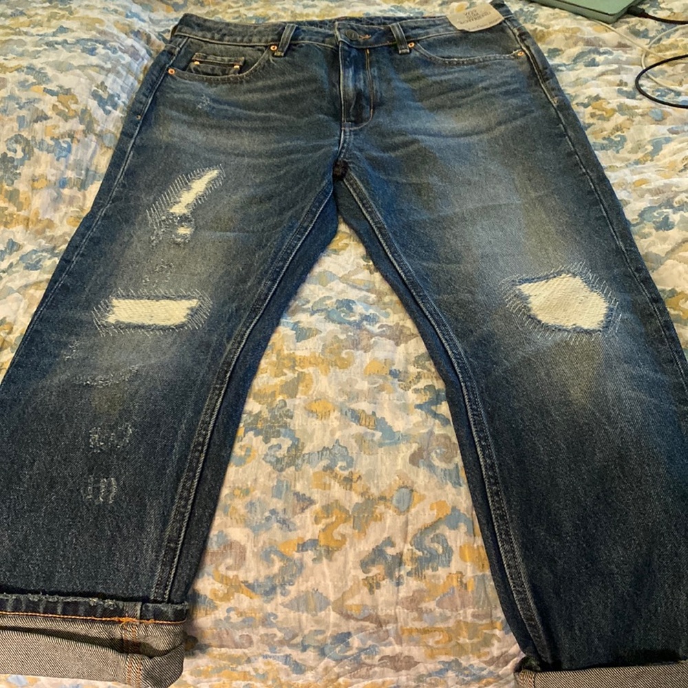 Womens Calvin Klein Boyfriend Jeans 29” x 26” Crop